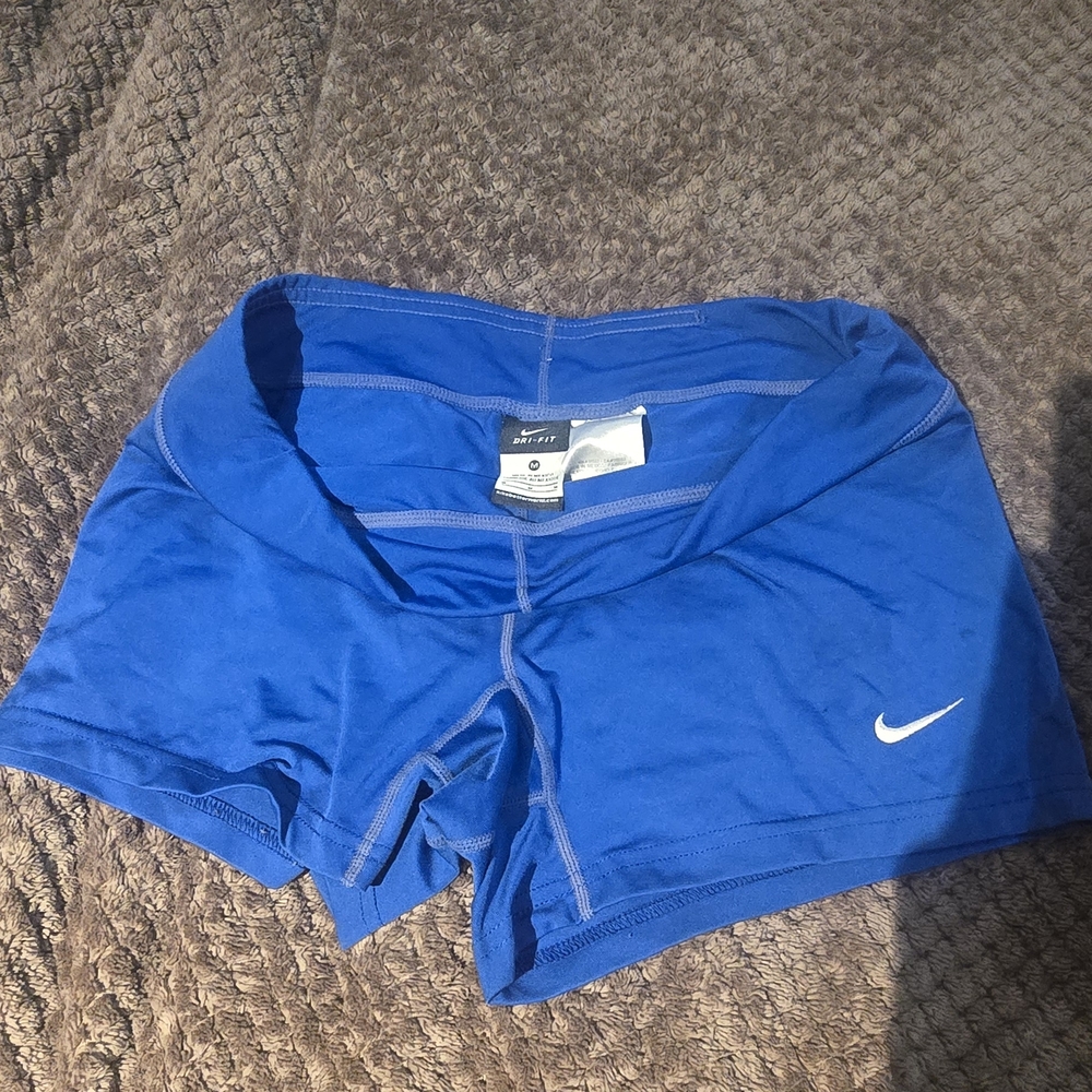 Nike Women's Vibrant Blue Sports Shorts